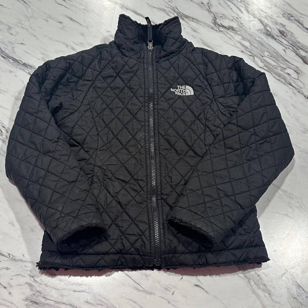 The North Face Black Quilted/fleece reversible Jacket